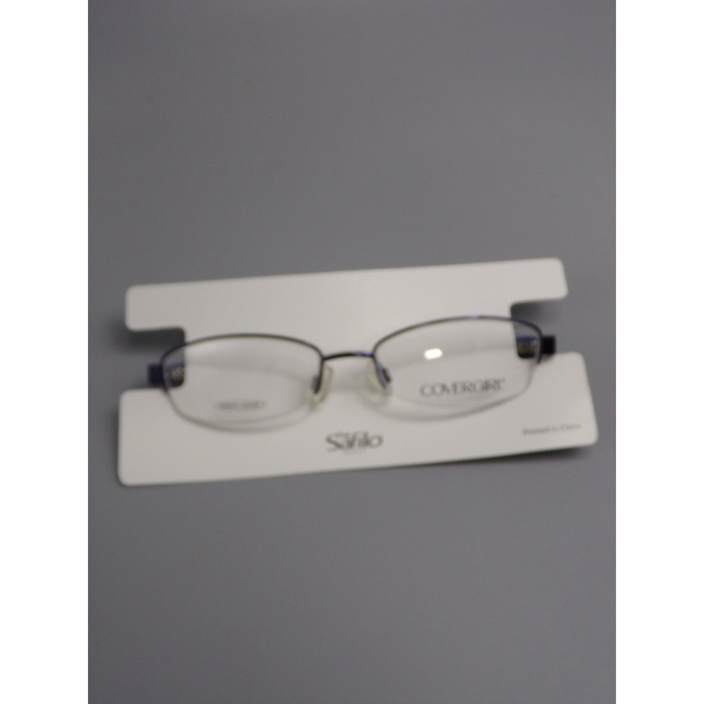 COVERGIRL CG502 Eyeglasses 51 17 135 Rimless Blue Spring Hinge Designed in USA